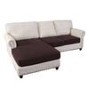 Smarcute L-shaped Sectional Sofa Covers Couch Lounge Cushion Cover (seat Only: 1 Chaise + 2 Seat Cover, Brown)