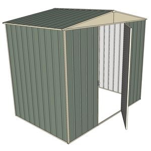Build-a-Shed 2.3 x 1.5 x 2.3m Single Hinge Door Garden Shed - Green