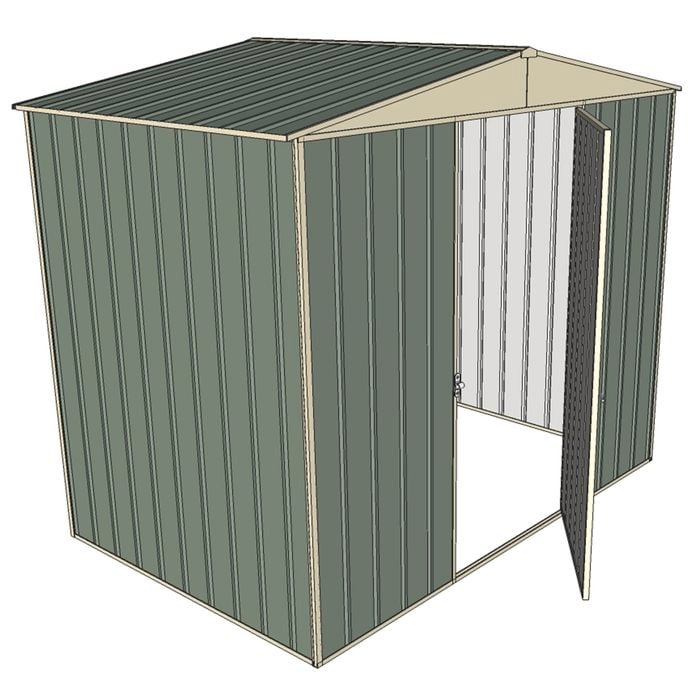 Build-a-Shed 2.3 x 1.5 x 2.3m Single Hinge Door Garden Shed - Green