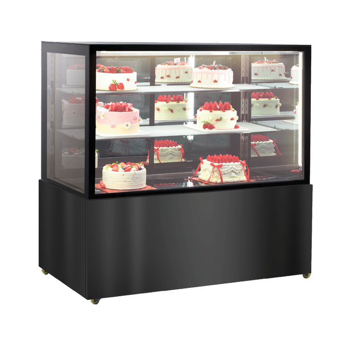 Exquisite Three Tiers Mirror Cake Display Refrigerators 1200mm Width