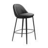 Modern Furniture GAIN 48x89cm Counter Stool - Black PU Leather
