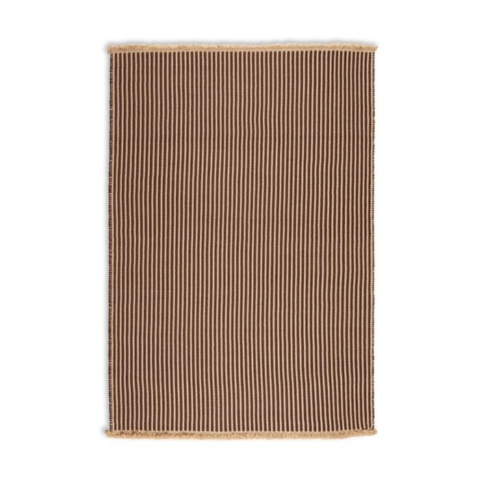 Colorscope seasons ribbed contemporary outdoor rug brown 305x430cm