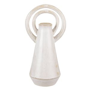 Amalfi Halo Vase Large White 12.3x9.8x24.7cm