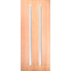 Woodcraft 2040 x 820 x 40mm Entrance Door St Clair Frosted Glass SD22