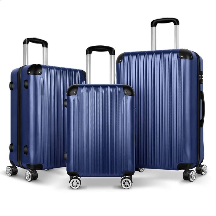 ALFORDSON 3PCS Luggage Suitcase Set TSA Lock Navy
