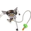 NNEOBA Windproof Camping Gas Stove with Piezo Ignition Grey