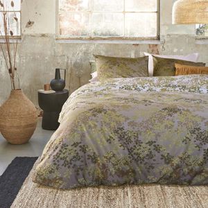 Bedding House Pantalla Green Cotton Quilt Cover Set