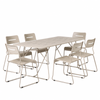 Seek and Ramble Parco Outdoor 7pce Dining Table Set Sand