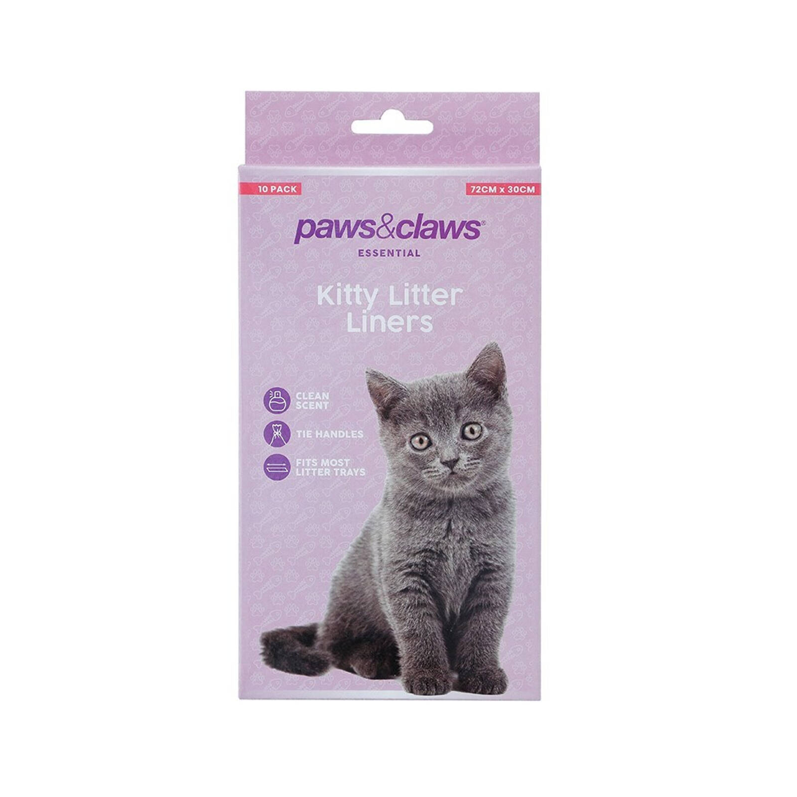 3x 10PK Paws Claws Kitty Litter Liners 72x30cm Bunnings Australia