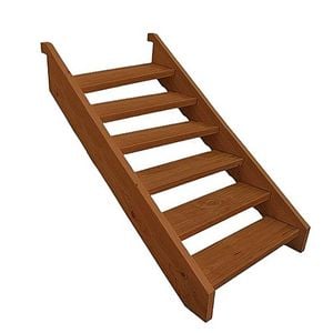 OSK Australia 900mm Merbau 6 Tread Stair Kit