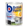 British Paints 4 Seasons Black Low Sheen Exterior Paint - 1L