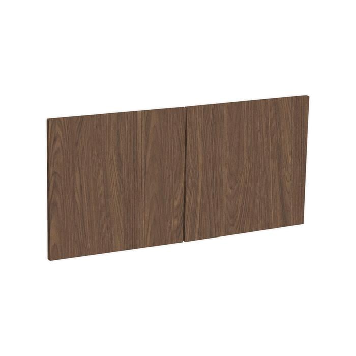 Kaboodle 750mm Walnut Modern Overhead Doors - 2 Pack