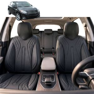 Australian Goose Front Seat Covers for Mazda 3 2009 - 2013 (BL) - PU Leather, Black (2pc)