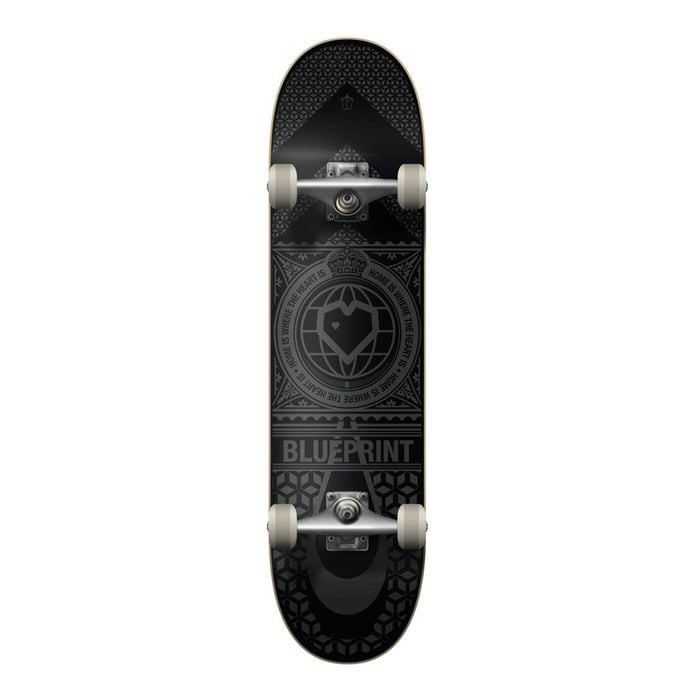 Blue Print Blueprint Home Heart Complete Skateboard Black/black 8.25 - Black