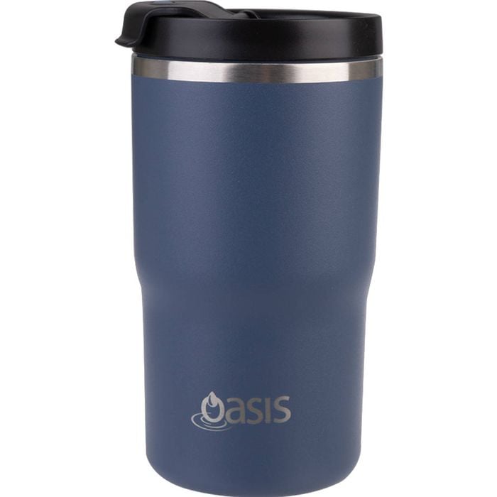 Oasis Ceramic Double Walled Insulated Travel Mug 480ml - Indigo