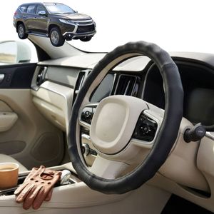 Australian Goose Steering Wheel Cover for Mitsubishi Pajero Sport 2015 - Current (KR/KS/QE/QF) Circle Black
