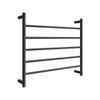 Barelli Matte Black Round 5 Bar Heated Towel Rail
