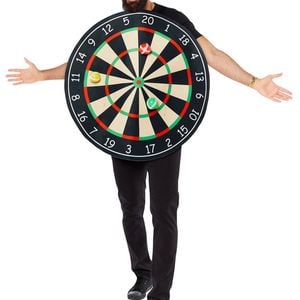 Novelty Bullseye Dartboard Mens Costume - One Size