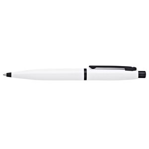 Sheaffer VMF Ball Point Pen Writing Stationery Medium Nib White/Black Lacquer