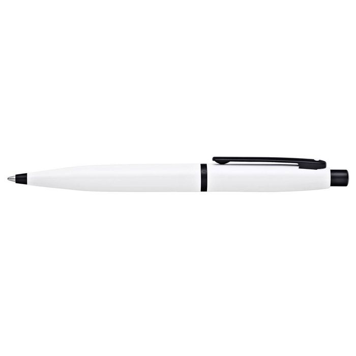 Sheaffer VMF Ball Point Pen Writing Stationery Medium Nib White/Black Lacquer