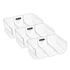 3pk Boxsweden Crystal 3-Bottle 30x10.5cm Stackable Holder - Clear