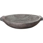 LVD Wooden Round Display Bowl Home Decor 38x34cm - Mocha