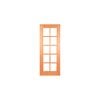 Woodcraft 2040 x 820 x 40mm Entrance Door Flash Low E Glass