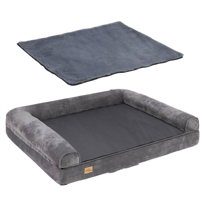 BingoPaw Memory Foam Dog Bed Durable Oxford Waterproof Orthopedic Dog Sofa 135x100x24cm
