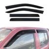 AUSGO Injection Weather Shields for Nissan Navara D40 Dual Cab 2005-2015 Weathershields Window Visors Wind Deflectors