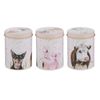Ashdene Farmyard Faces Set Of 3 Canisters