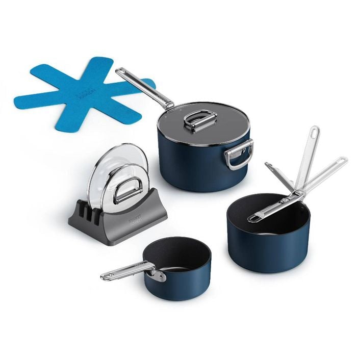 Joseph Joseph Space 3 Piece Non Stick Saucepan With Lids Set