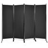 Costway 2.2m Room Divider Fabric Privacy Screen Black