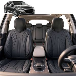 Australian Goose Front Seat Covers for Hyundai i30 2017 - Current (Sedan) - PU Leather, Black (2pc)