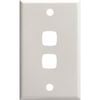 HPM 2 Gang Plate White