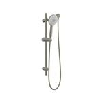 Revolution Self Cleaning Hand Held Rail Shower Brushed Nickel WELS 3 Star 8.5L/min