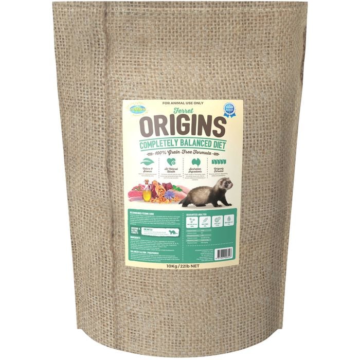 Vetafarm Origins Grain Free Pet Ferret Diet Food 10kg