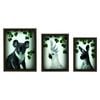 3pc Frankie & Me Wooden Nested Picture Frame Home/Office Decor Medium Brown