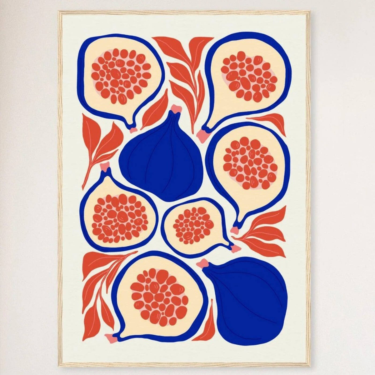 Galrie Vibrant Fig Print from Abstract Fruit Collection - Kitchen Wall ...