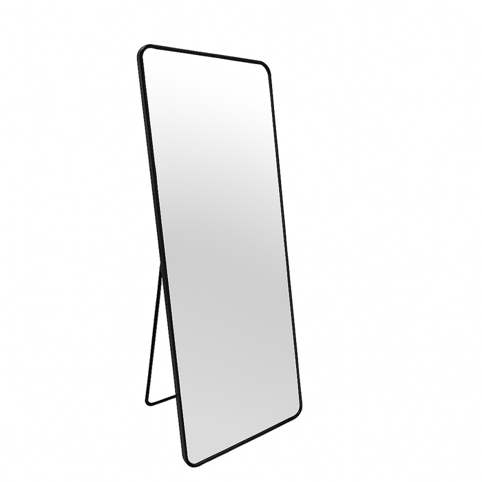 Elegant Collections Black Standing Rectangle Mirror