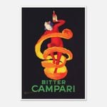 Galrie Bitter Campari Vintage Advertising Poster by Leonetto Cappiello Italian Art, Poster Only, A4 21 x 30cm (8 x 12inch)