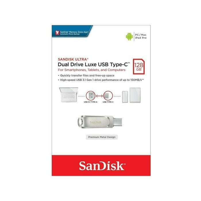 SanDisk Ultra Dual Drive Luxe USB Type-C 128GB