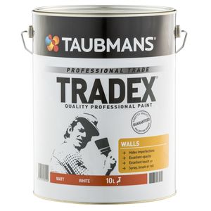 Taubmans 10L Tradex White Matt Interior Wall Paint