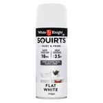 White Knight 310g White Flat Squirts Spray Paint