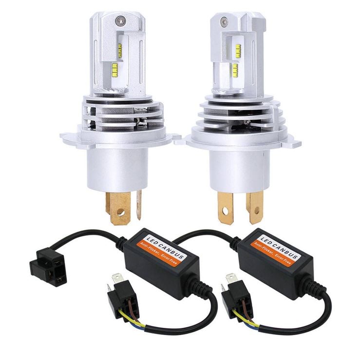 Cosmoblaze H4 55W Car LED Headlight Kit 360 Degrees 8400LM ZES Chip 12V Hi-Lo Beam Canbus