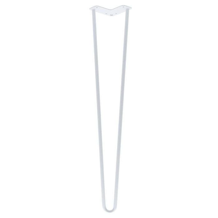 Taskmaster 710 x 12mm White Steel Hairpin 2 Leg - 710 x 12mm White