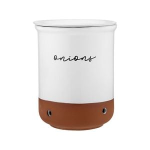 Ladelle Eco Terracotta Onion Vault 16.5x16.5x21cm White