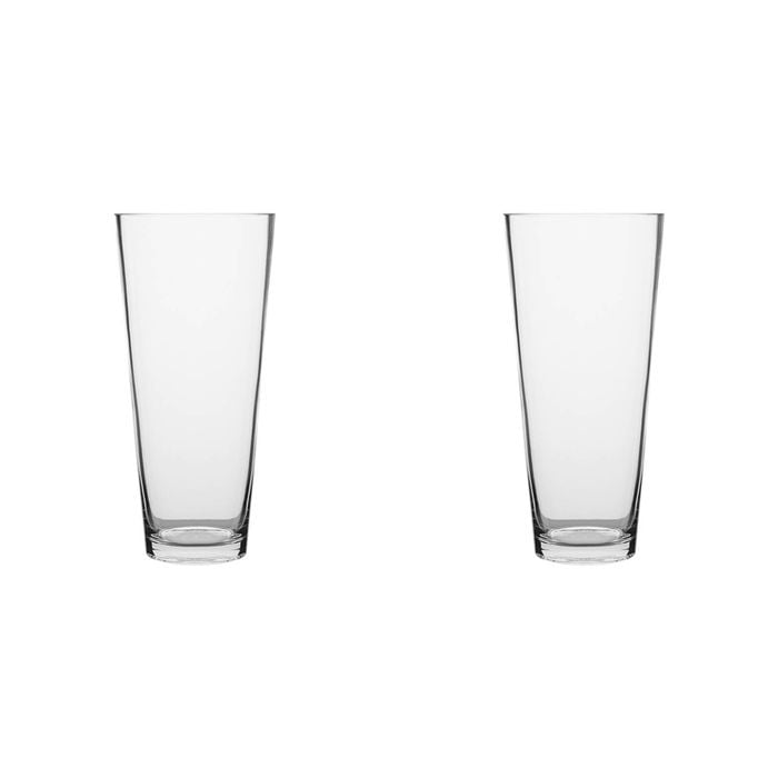2PK Ecology Fleur Conical Glass Vase Decorative Flower Vessel 30cm