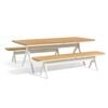 SIMPO Atlanta 3-Piece Outdoor Dining Setting - White