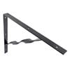 Carinya 400 x 350mm Black Heavy Duty Twisted Stay Bracket