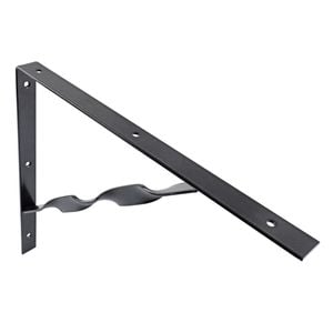 Carinya 400 x 350mm Black Heavy Duty Twisted Stay Bracket